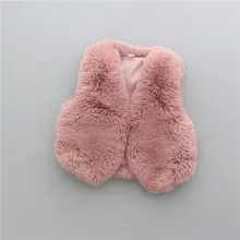 [Хорошее качество] Специальное предложение; шерстяной жилет для девочек; очень мягкий толстый меховой жилет в Корейском стиле для девочек