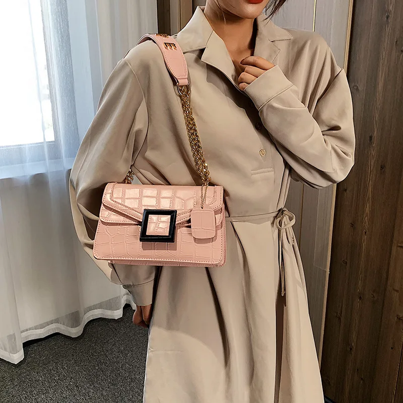 

Summer Hipster WOMEN'S Bag New Style 2019 ARROW Pendant Crossbody Bag Fashion Simple Chain Square Sling Bag