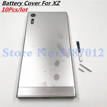 

10Pcs/lot Battery Cover For Sony Xperia XZ F8332 F8331 Housing Back Cover Door 5.2 inch Metal Frame With Logo