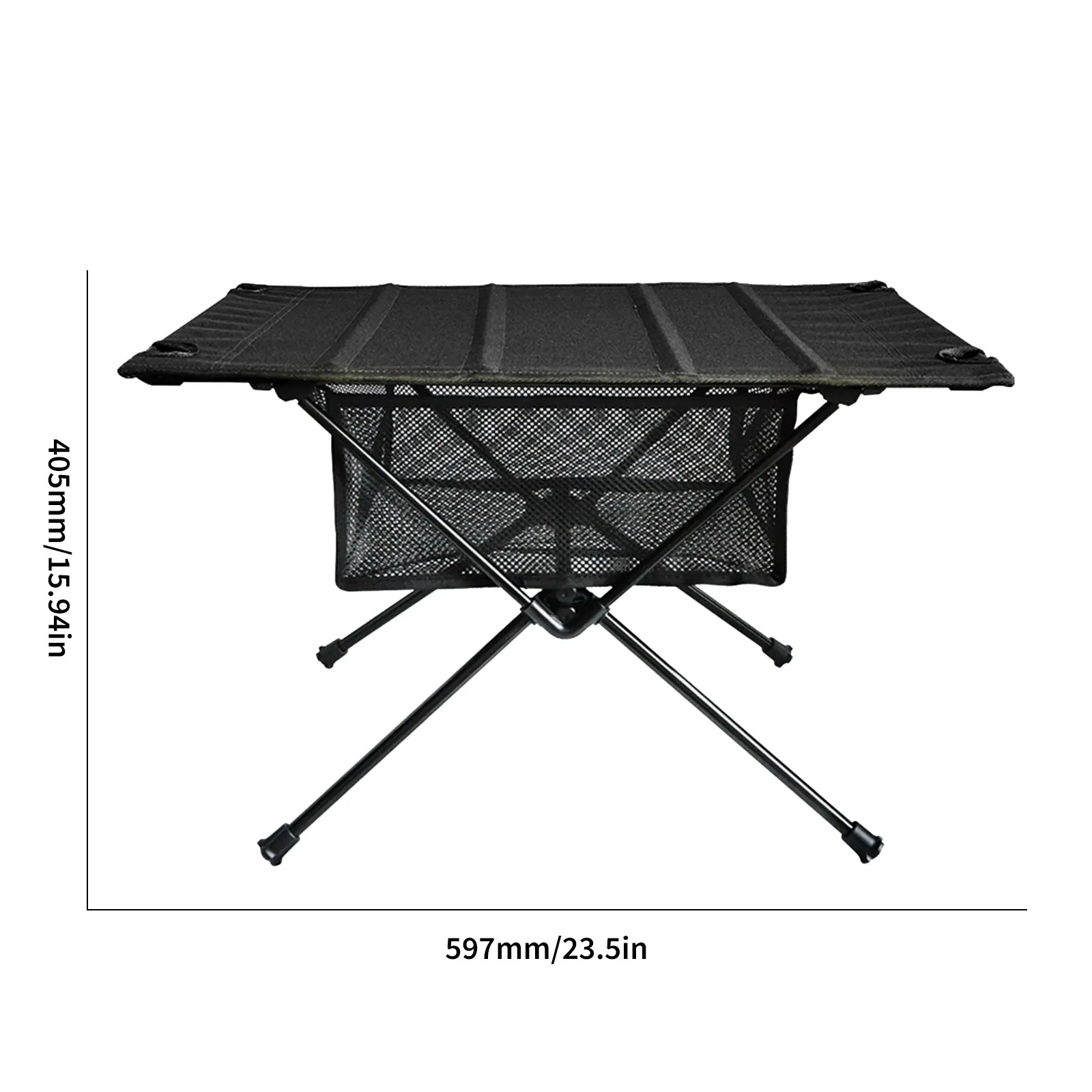 Outdoor Folding Table with Net Pocket Portable Foldable Aluminum Alloy Desk for Picnic Camping Garden Barbecue Desk Table 