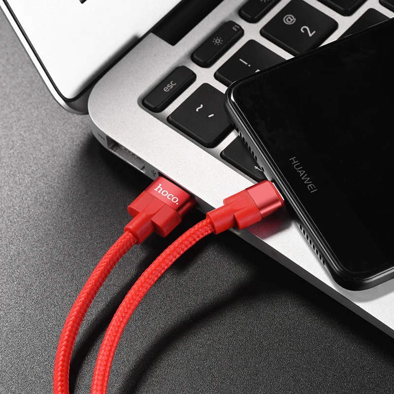 HOCO U55 25 шт./лот 1,2 м нейлоновый двухсторонний штекер USB кабель для iPhone type-C кабель Micro кабель для huawei USB-C