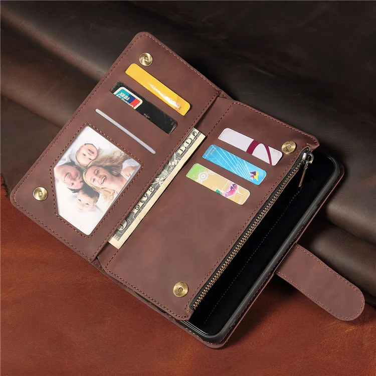 

Leather Flip Zipper Wallet Case Cover For Samsung Galaxy A50 A70 A30 A20 A20E A40 A10 Fundas Phone Coque