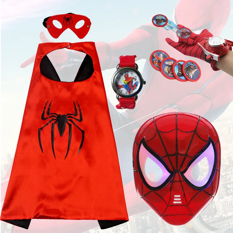 Новые Marvel Мстители 4 дети Человек паук косплей костюм Spider man перчатки манбэтмен
