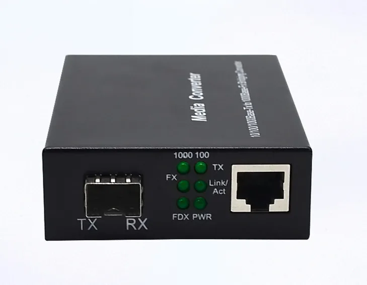 Гигабитный оптоволоконный преобразователь SFP на RJ45 1000 Мбит/с волоконный