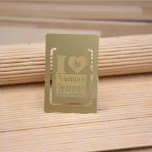 Матовая золотая металлическая карточка бесплатно Выгравированный свободный вырез маленький минимальный заказ старт от 1 шт