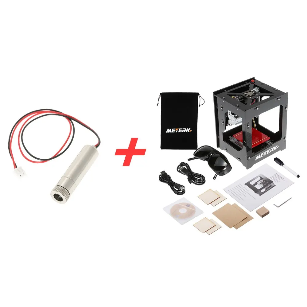 

1000mW High Speed Mini USB Laser Engraver DIY Print Engraving Machine Off-line Operation + 1000mW 405nm Violet Light Laser Head