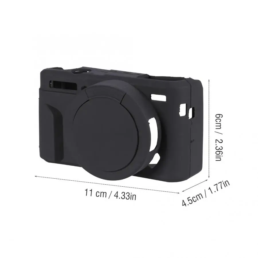 Черный силиконовый чехол для камеры Защитная крышка для Canon G7XII/G7X Mark II SPM аксессуары для спортивной камеры