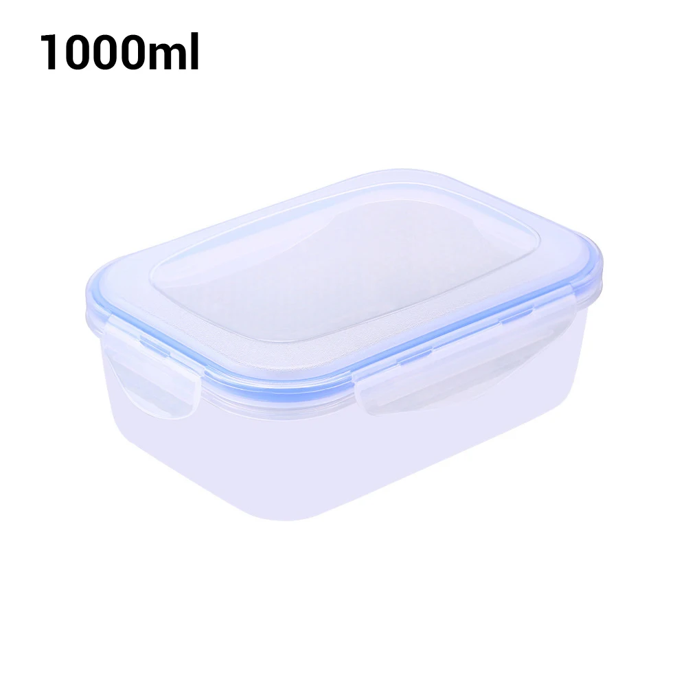 1100ml Пластиковая коробка для бенто, Портативный Ланч-чехол, герметичный ящик для хранения продуктов для пикника, многоразовые контейнеры из микрофибры, домашний Ланчбокс - Цвет: 1100ml