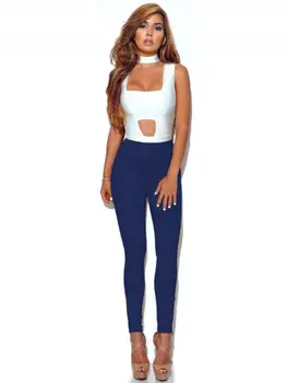 

Women Slim Faux Suede Leggings High Waist Fitness Skinny Pencil Long Pants