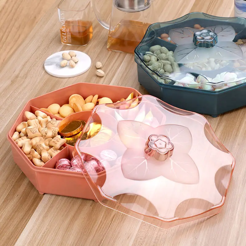 WOWBOX Serviertablett-Set, 5-teilig – Schwarze Kunststofftabletts Für Snacks, Obst & Party, 35,6x23,6x3 Cm
