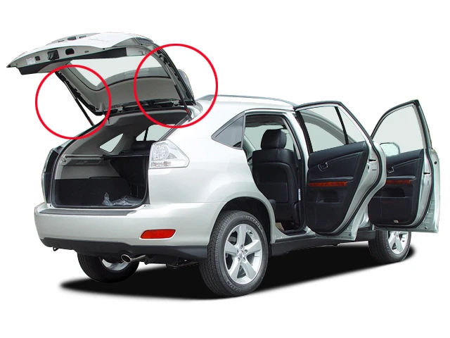 Tuff Support Rear Liftgate Lift Supports (2-Piece Set) For 2009-2014 Mercedes-Benz GLK Models Without Power Gate