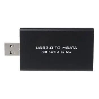 

USB 3.0 to mSATA SSD Hard Disk Converter Adapter Enclosure External Case Box ASM1153E X6HA