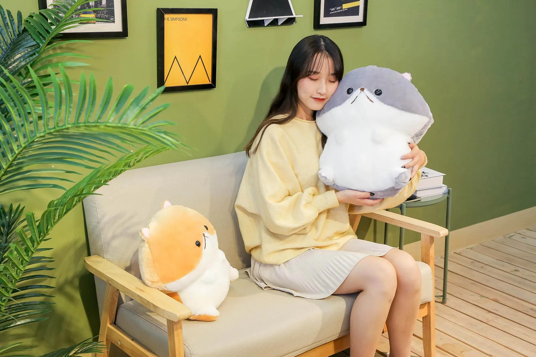33/43 см для ухода за ребенком для мам kawaii Angry Хомяк Плюшевые игрушки Мягкая Подушка для животных плюшевая Милая диванную подушку для детей детские подарки на день рождения