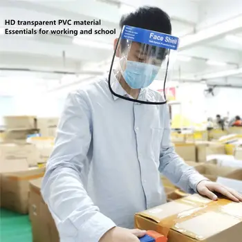 

Transparent Safety Face Shield Dust-proof Protective Face Cover Visor Anti Fog Splash Facial Mask Protector