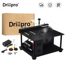 Sierra de mesa eléctrico multifuncional, velocidad ajustable, minijuego de cortador de sierra Circular de escritorio para madera, plástico, corte acrílico, 200W
