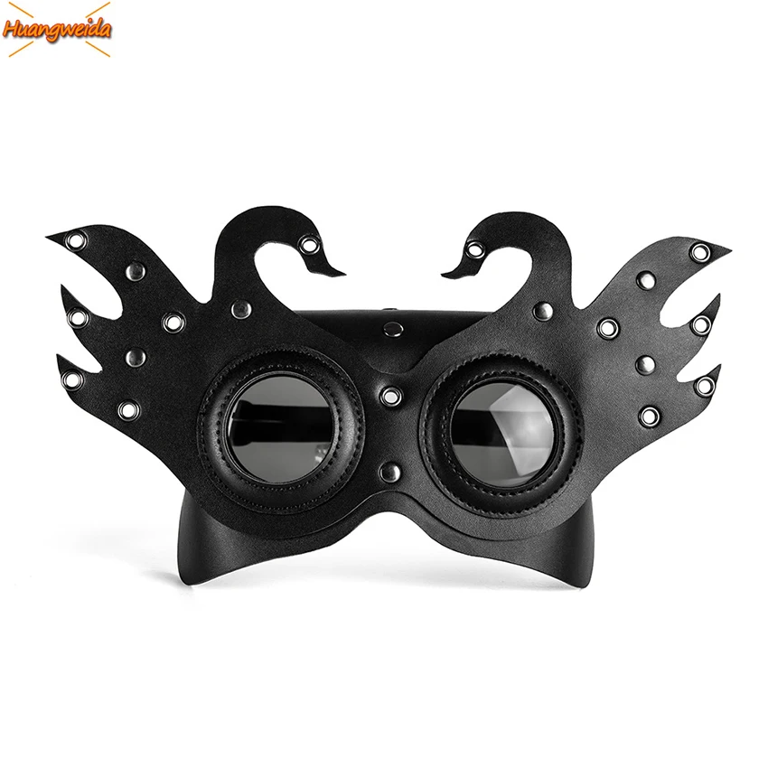 

Nightclub Half Face Mask Eyewear Prop Halloween Leather Steam Punks Plague Doctor Mask Carnival Cosplay Steampunk Funny Masque