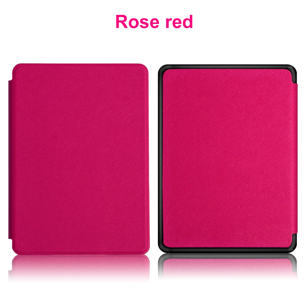 Rose Red Ультратонкий Умный Магнитный защитный чехол из искусственной кожи, чехол-книжка для, новинка, Amazon Kindle Paperwhite, 4, 10 поколение - Цвет: Rose Red