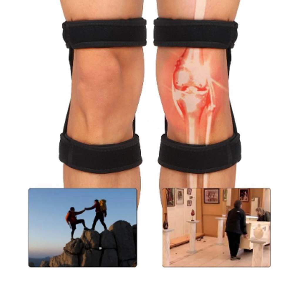1 шт. наколенники для подтягивания суставов поддержка скалолазания для бега Нескользящие силовые подтяжки Пружинные наколенники для пожилых