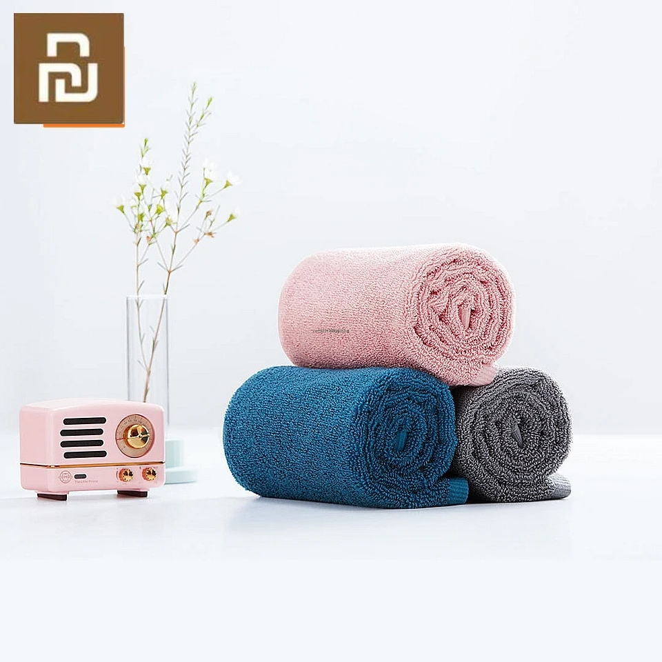 

2020 Xiaomi Zajia Towel 100% Cotton 5 Colors Strong Water Absorption Bath Soft Comfortable Beach Face Hand Towels For Smart