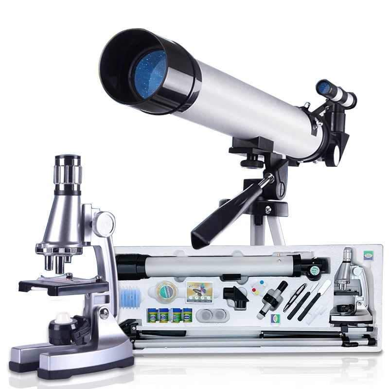 children's telescope and microscope set