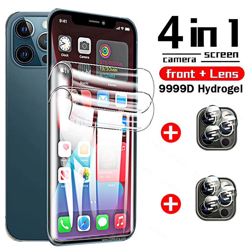 Pellicola Salvaschermo Per Iphone 12 Pro Max Full Cover Soft Hydrogel Pellicola Protettiva Per Apple 11 X Xr 12Pro Max 6 7 8 Plus Se 2020