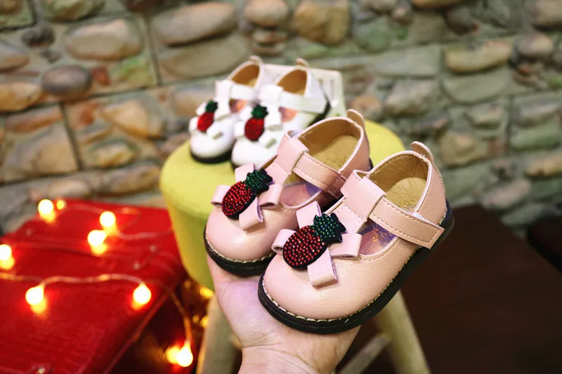 Spring and Summer New Children's Square Mouth Shoes Girls Soft Bottom Toddler Shoes Baby Rhinestone Princess Shoes Baby Shoes 19