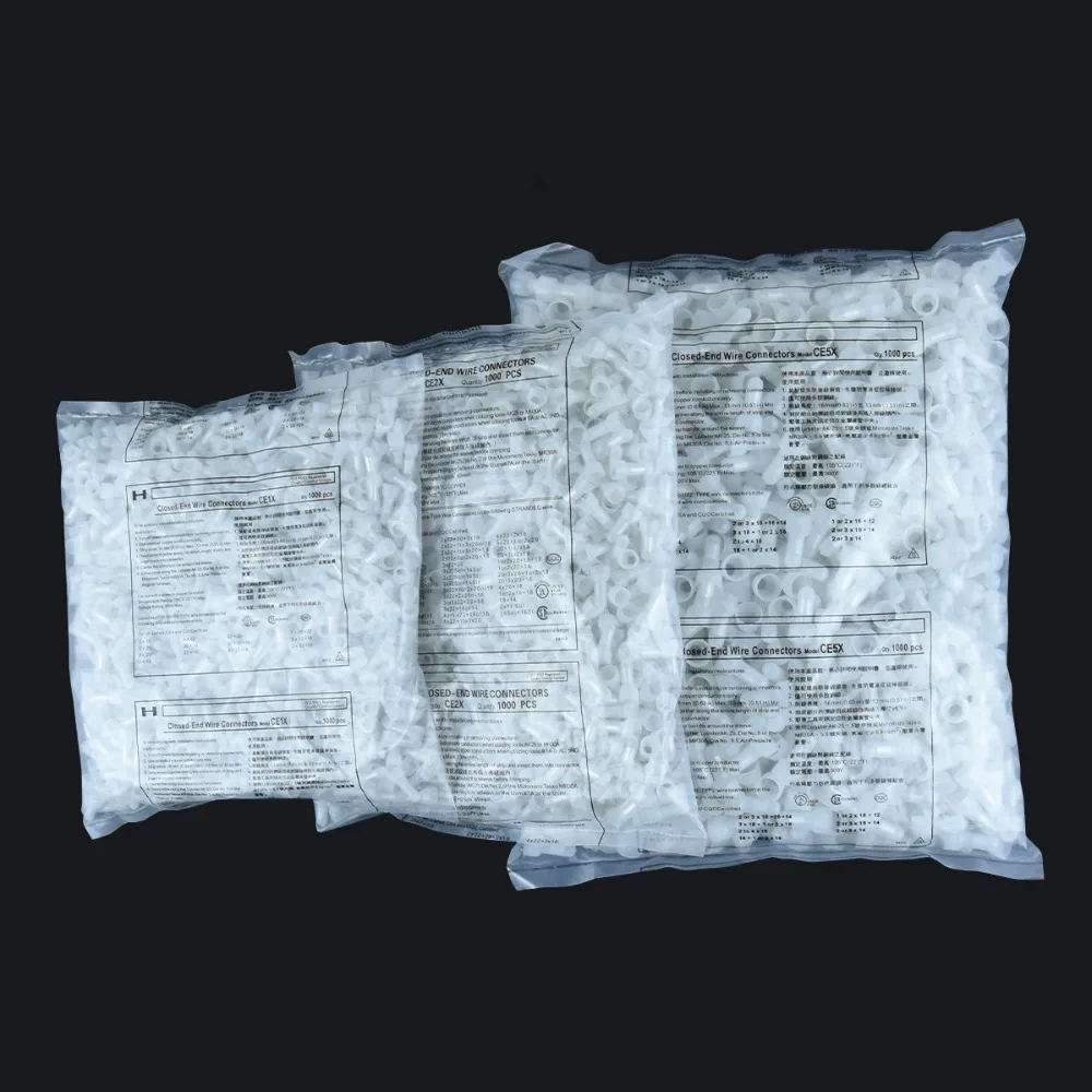 Description Picture 4 of itemREALLY 1000PCS  Closed End Cap 22-16/16-14/12-10 Gauge Closed End Crimp Terminals Connectors Nylon Power Cable Wire Connector