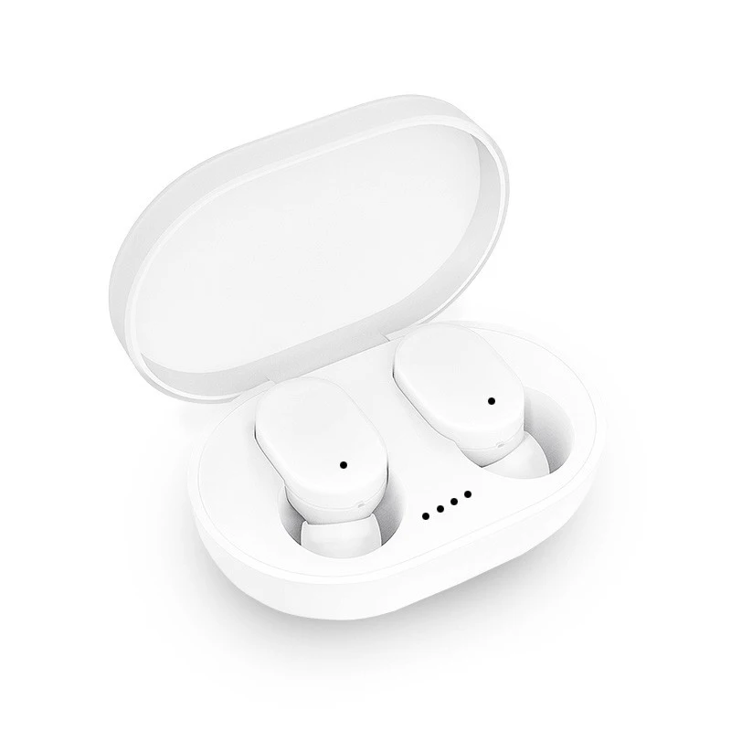 A6S TWS Bluetooth наушники гарнитура стерео беспроводной шумоподавление с микрофоном для iPhone Xiaomi Redmi Airdots - Цвет: Белый