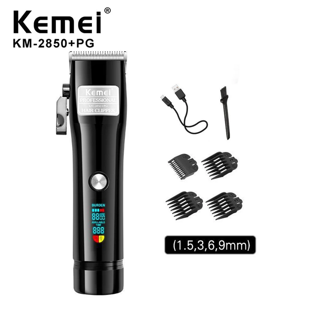 Kemei триммер для волос Машинка стрижки перезаряжаемая KM 2850 PG машинка 180 мин