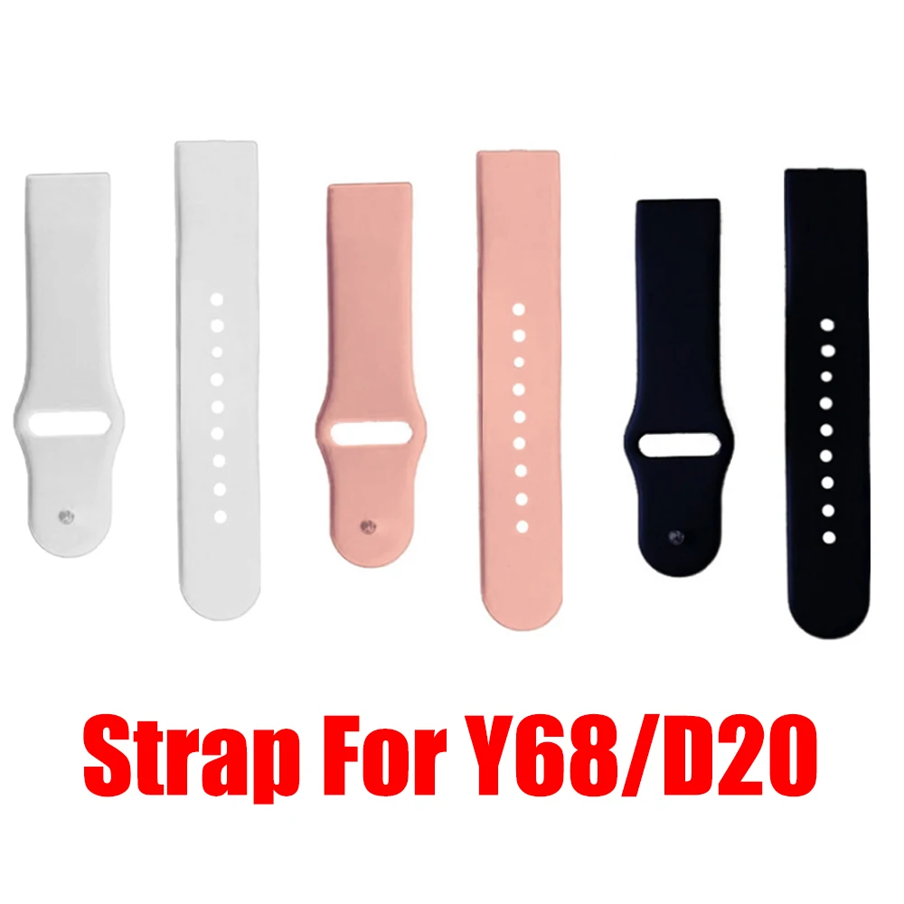 Y68 Smart Watch Silicone Strap Replacement Bracelet D20 Smartwatches Band Wristband Band for Y68 D20