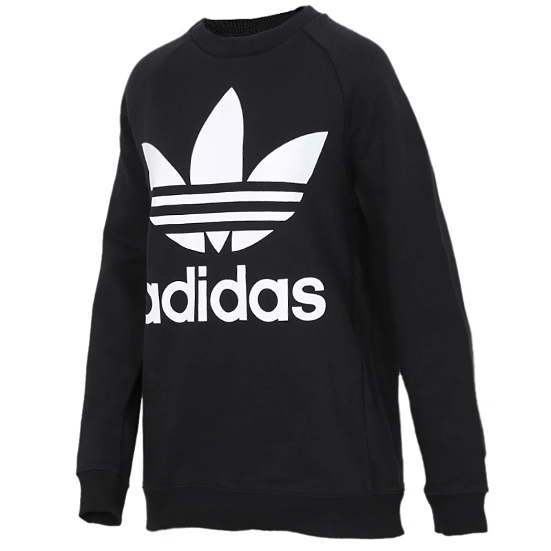 Original Adidas OVERSIZED SWEAT Mens Black Hoodies Sportswear Sweatshirt DH3129