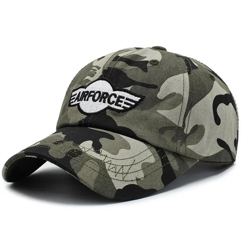 Новая хлопковая мужская бейсбольная Кепка s Camo AIRFORCE Army Кепка Snapback летняя камуфляжная бейсбольная кепка Bone Masculino Dad Hat - Цвет: 3