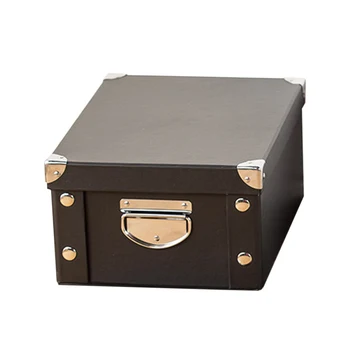 

Practical Paper Office Storage Box Home Organizer Durable Drawer Dividers Eco Friendly Dustpfoof Foldable Cosmetics Stationery