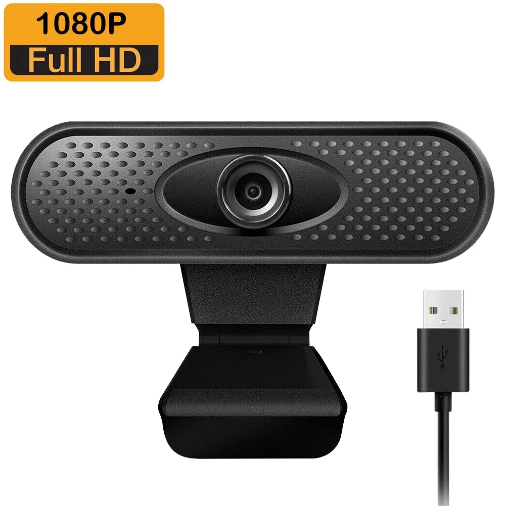 

USB HD 1080P Webcam Built-in Microphone High-end Video Call Computer Peripheral Web Camera for Microsoft Youtube PC Laptop Black