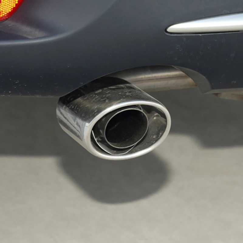 Exhaust Tip Muffler End Pipe Protector Stainless Steel Tail Decoration Decorative Tip For toyota-RAV4 exhaust pipe tip tail pipe muffler