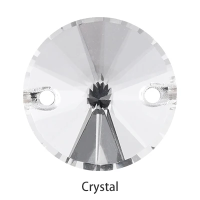 Crystal 8 мм-18 мм все размеры нежные хрустальные AB круглые K9 стеклянные риволи пришивные стразы с плоской задней частью Стразы хрустальные пуговицы для шитья одежды - Цвет: Crystal