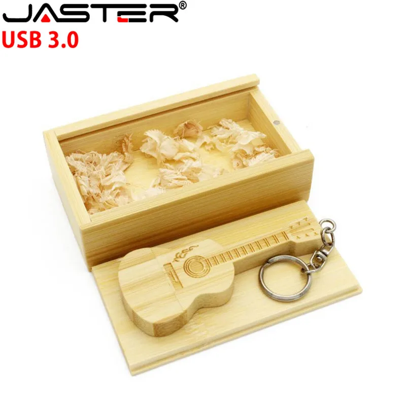 USB флеш накопитель JASTER с деревянной гитарой 3 0 10 шт. бесплатная доставка по