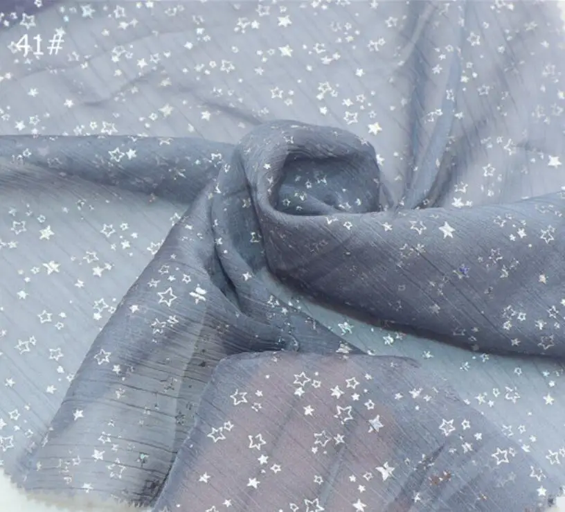 Blue-Gray Косплей шифоновая ткань 30D серебряная звезда бронзовая ткань блестящая ткань бронзовая ткань костюм платье ткань сделай сам - Цвет: Blue-Gray