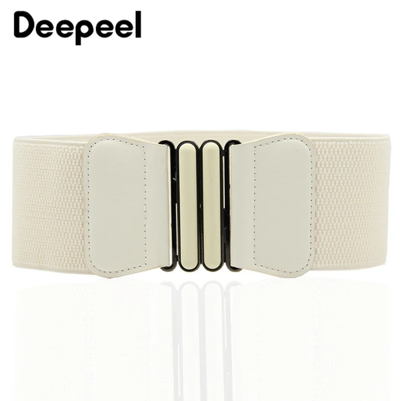 Deepeel 1 шт. 7,5 см* 65 см модные простые эластичные ремни для женские широкие пояса стрейч лента Пальто Пояс украшения аксессуары CB046