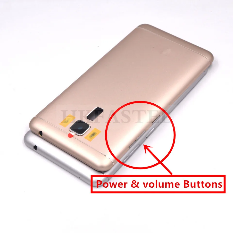 Для Asus Zenfone 3 Laser ZC551KL задний корпус задняя крышка батарейный отсек с боковой кнопкой регулировки громкости+ объектив камеры