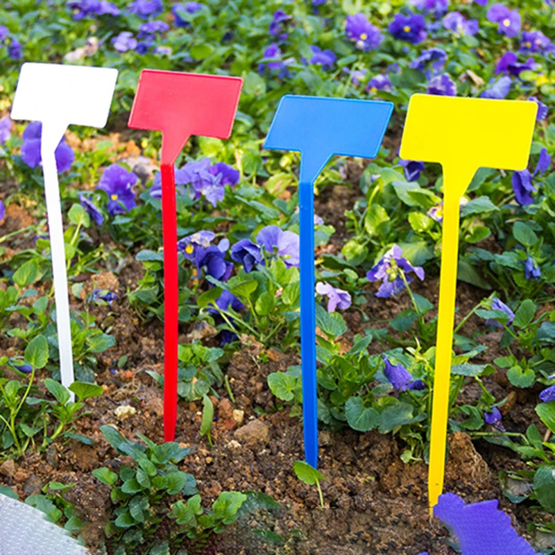 50X Gardening Plastic Label Set Bonsai Plant Flower Nursery Tag Seedling Marker