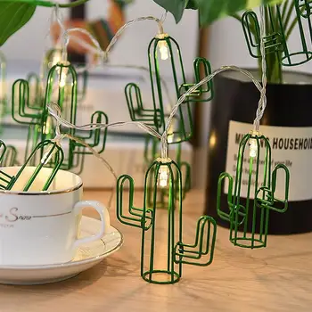

1Pc LED Cactus String Light Warm Light Christmas String Light Party Decor