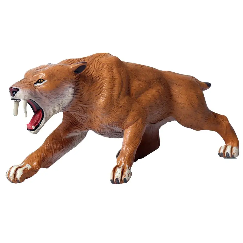 

Saber-toothed Tiger Simulation Animal Model Children's Toy Gift Workmanship Than Real Home Decorations Interesting Toys