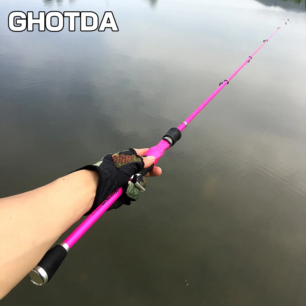 GHOTDA литая удочка 2,4 М/2,1 М/1,8 м Удочка для забрасывания наживки телескопическая дорожная приманка
