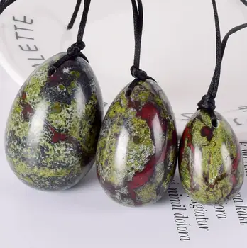 

100% Natural Dragon Blooded Stone Yoni Egg Massage Drill Jade Yoni Eggs Set for Women Kegel Exercise Strength Health Care Tool