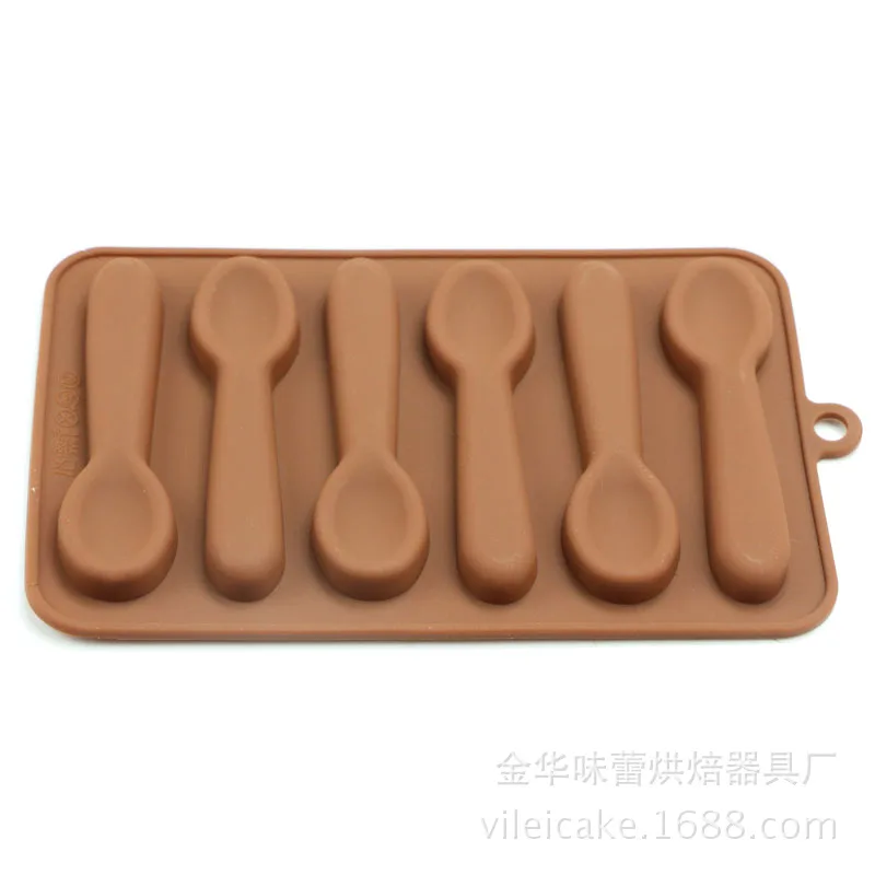 Spoon Mould Bakery DIY Chocolate Mold Ice Grid Mold Handmade Soap Mold Cake Baking Mold Bakery Mold