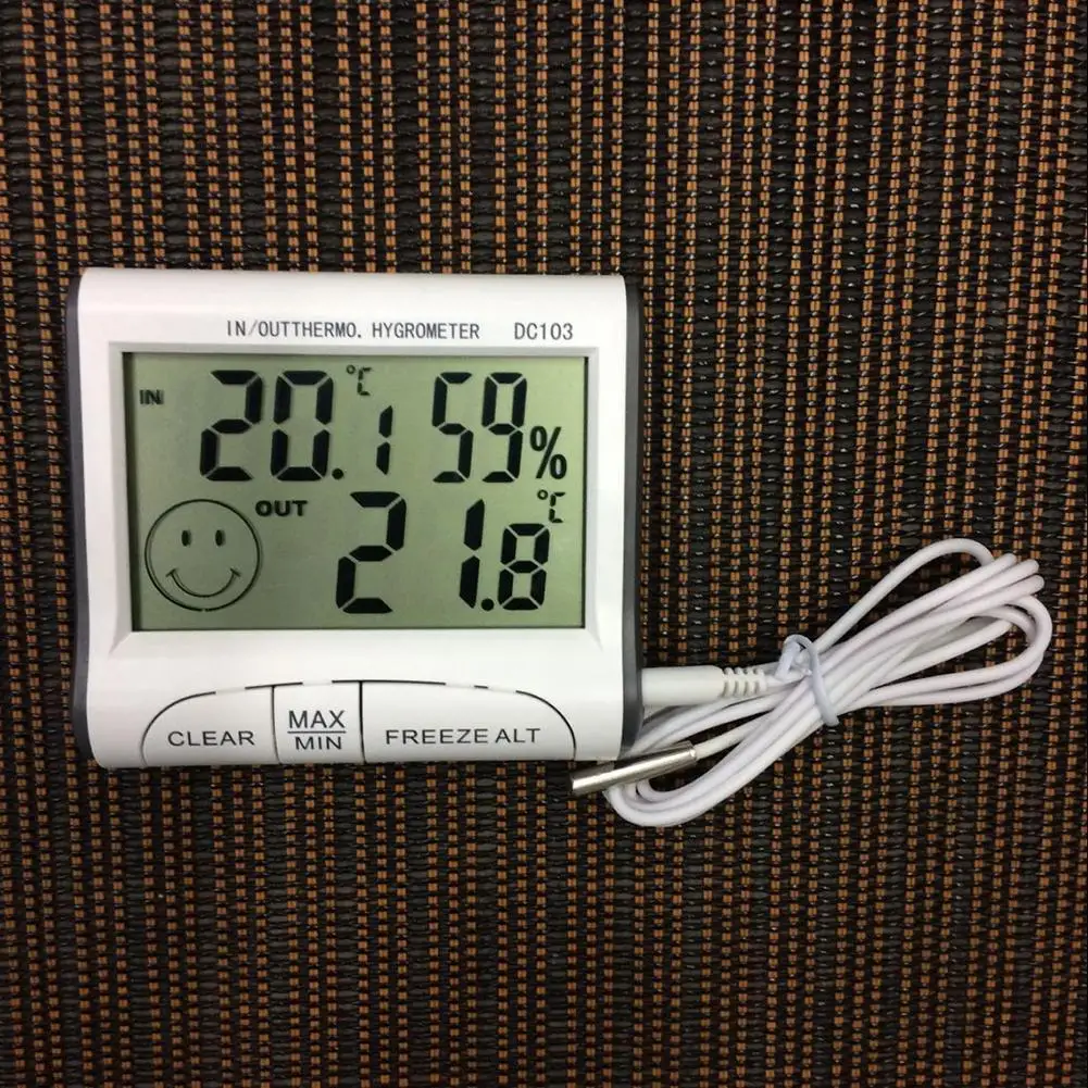 

-10 to 50 Celsius Degree DC103 Electronic Hygrometer LCD Digital Thermometer Temperature Humidity Meter 20% RH ~ 99% RH