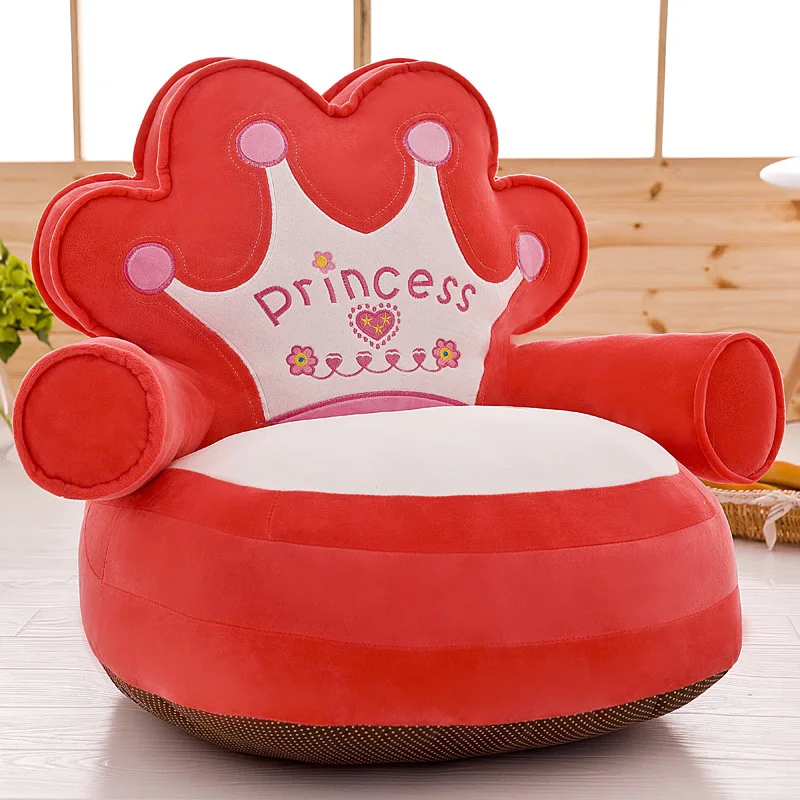 Creative Crown Prince And Princess Children Cute Sofa Cartoon Seat Cute Washable Birthday Gift Creative Crown Prince And Princess Children Cute Sofa Cartoon Seat Cute Washable Birthday Gift