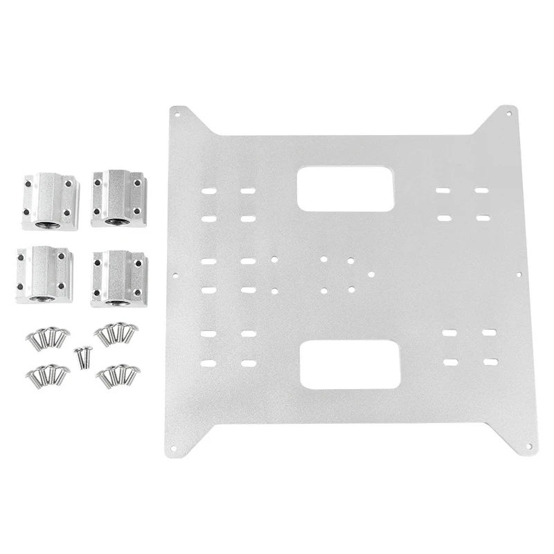 

Replacement Upgrade Aluminum Y Axis Carriage Aluminum Plate + Sc8Uu Slider Kit for Wanhao Maker Select Duplicatior I3 and Anyc