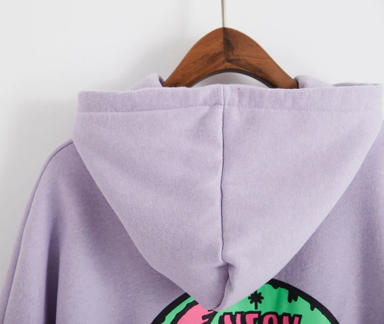 harajuku зимнее пальто Женская толстовка kawaii корейский стиль Осенняя мода толстовка ретро печать буквы Луна толстовки женские